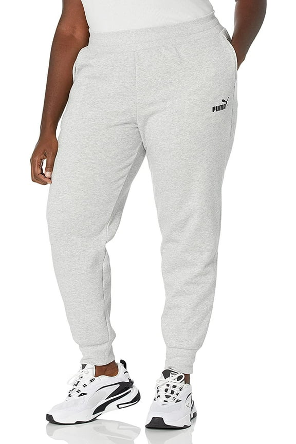 MSRP $45 Puma Womens Essentials Fleece Sweatpants Gray Size 2X