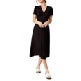 thumbnail image 1 of MSRP $45 Women's Woven Katherine Midi Dress Black Size Medium, 1 of 1