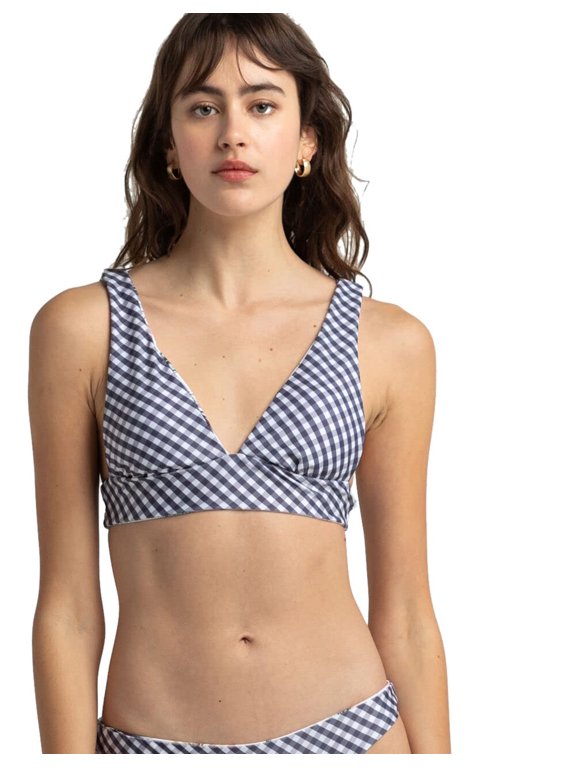 MSRP $46 Raisins Women's Reversible Bikini Top Multicolor Size Small