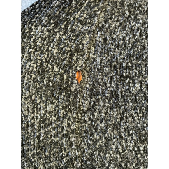 MSRP $47 Karen Scott Chenille Open-Front Cardigan Black Size XL (HOLE)