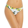 thumbnail image 1 of MSRP $48 Aqua Swim Lemon Print Bikini Bottoms White Size Medium NWOT, 1 of 2