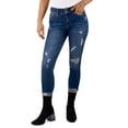 thumbnail image 1 of MSRP $49 Indigo Rein Ripped Curvy High Rise Skinny Jeans Blue Size 26W X 27L (5), 1 of 1