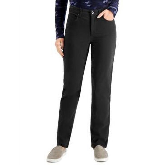 Women's Straight-Leg Jeans Deep Black 10S
