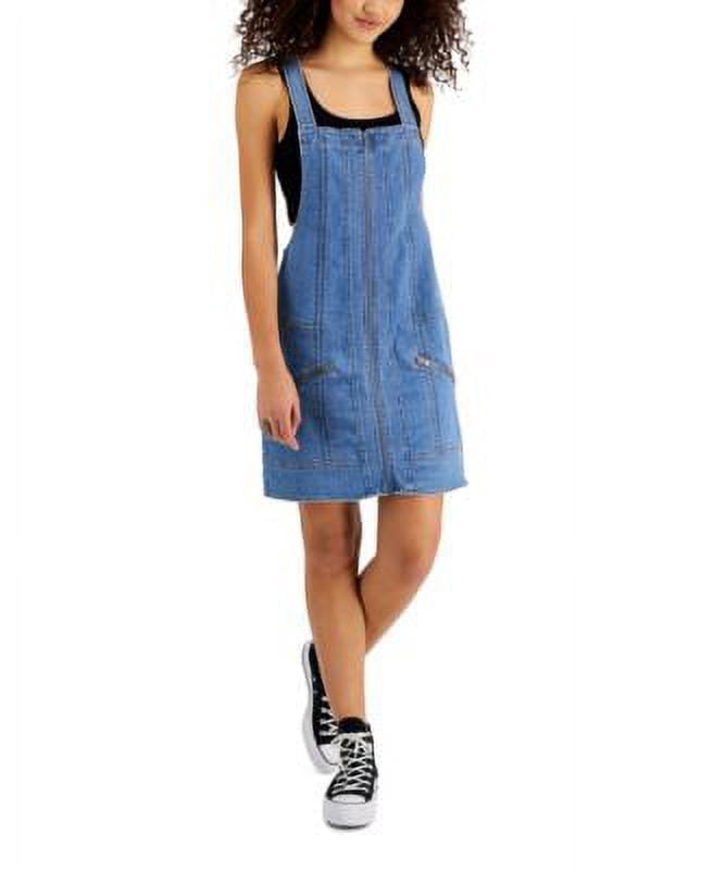tinseltown denim dress MSRP $49 Juniors' Zippered Blue Size Medium Aquamarine Bridesmaid Dresses Leathers Strapless Size:FR48 - US16 - UK20