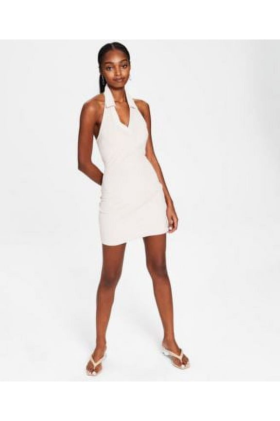 MSRP $50 Bar III Womens Terry Cloth Dress Beige Size 2XL