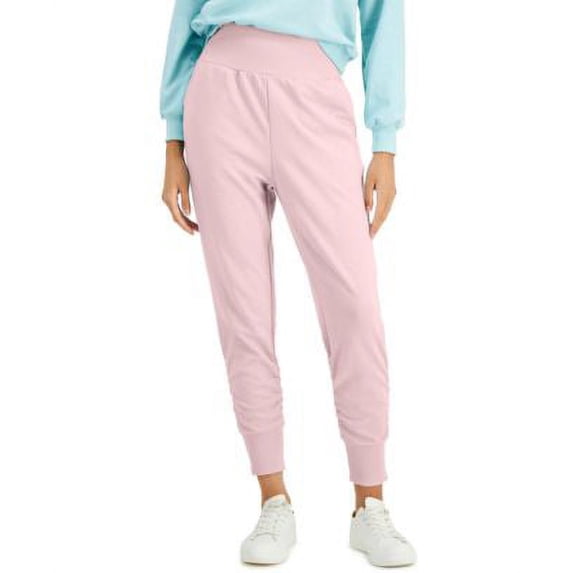 MSRP $50 Inc International Concepts High-Rise Terry Joggers Pink Size Large