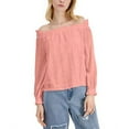 thumbnail image 1 of MSRP $50 Inc International Concepts Off-The-Shoulder Eyelet Top Salmon Size XS, 1 of 1