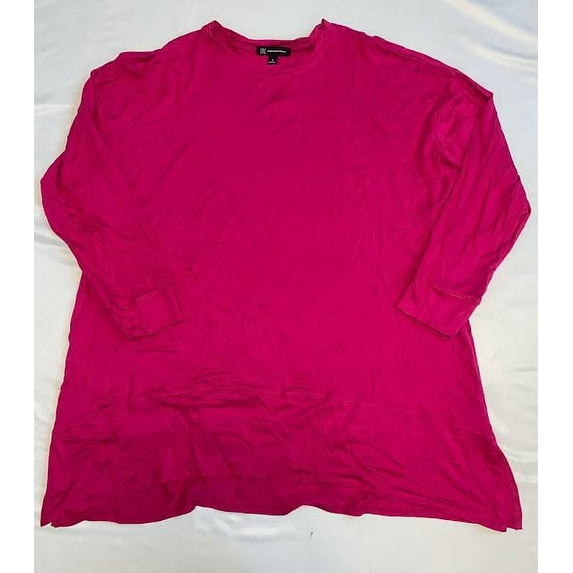 INC International Concepts Plus Size Side Slit Tunic Pink Tutu 1X