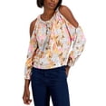 thumbnail image 1 of MSRP $50 International Concepts Cold-Shoulder Top Multicolor Size Petite Petite, 1 of 1