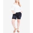 thumbnail image 1 of MSRP $55 Aveology Plus Size Adley Distressed Shorts Black Size 22, 1 of 1