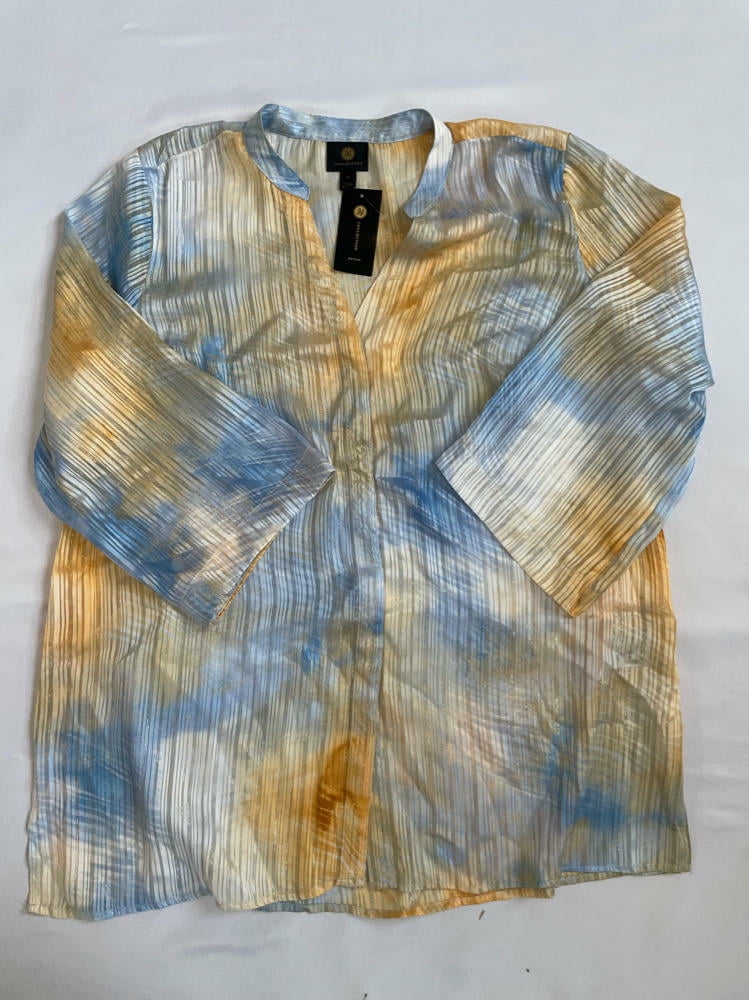 MSRP $55 Jm Collection Petite Amiance-Dye Tunic Size Petite Large