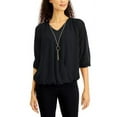 thumbnail image 1 of MSRP $55 Jm Collection Petite Surplice Necklace Top, Size Petite (PP), 1 of 1