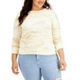 thumbnail image 1 of MSRP $57 Style & Co Plus Size Camo-Print French Terry Sweatshirt Beige Size 1X, 1 of 1