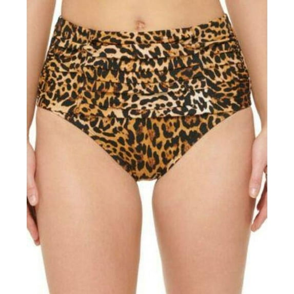 MSRP $58 Calvin Klein Tummy Control Highwaisted Cheetah Print Bottoms Size Large