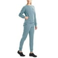 thumbnail image 1 of MSRP $58 Josie Natori Women's Asymmetrical Zippered-Pocket Top ONLY Blue Size XL, 1 of 3