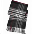 thumbnail image 1 of MSRP $59 V. Fraas Exploded Plaid Recycled Wrap Black One Size, 1 of 1
