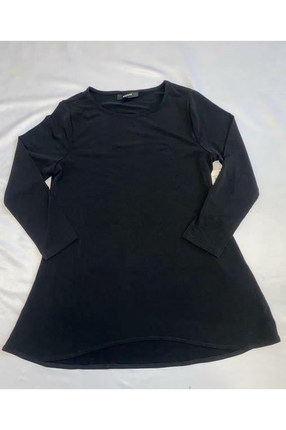 MSRP $60 Alfani Petite Solid Swing Top Black Size PP