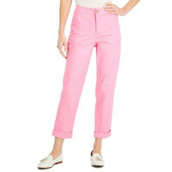 Charter Club Tummy Control Cuffed Ankle Pants Peony 16