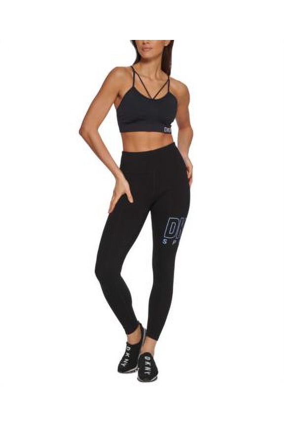 MSRP $60 Dkny Sport Women Logo High-Rise 7/8 Everyday Leggings Size Small