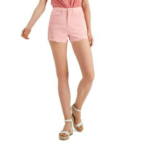 MSRP $60 Inc International Concepts High Rise Jean Shorts Coral Size 10
