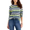 thumbnail image 1 of MSRP $60 Style & Co Fair Isle Crew-Neck Sweater Navy Size 2XL, 1 of 1