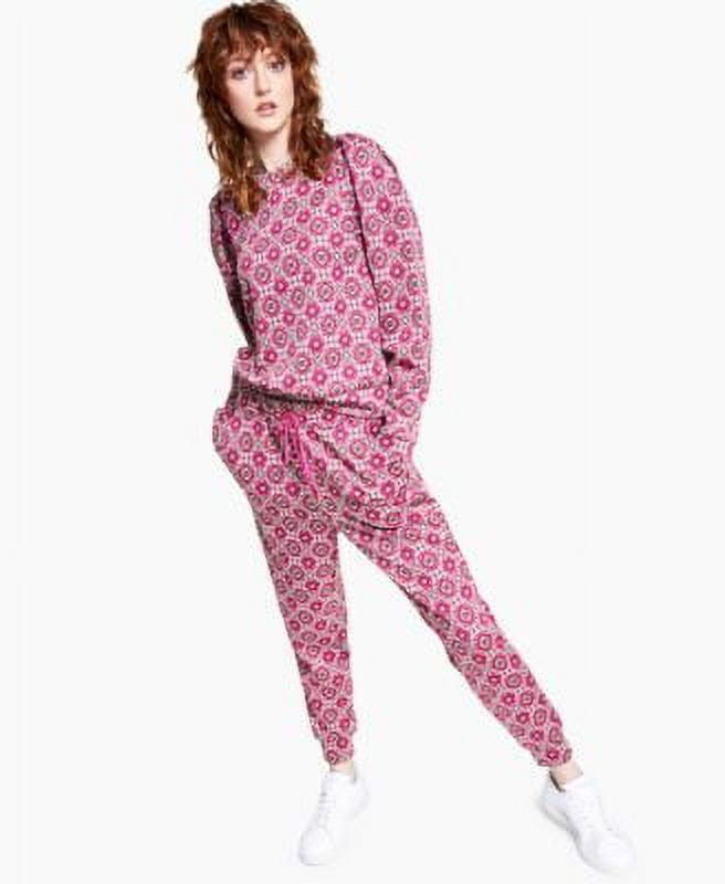 MSRP $70 Inc International Concepts Floral-Print Jacquard Top ONLY Red Size 2XL