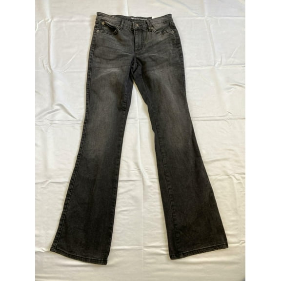 MSRP $70 Inc International Concepts Mid Rise Bootcut Jeans Black Size 0