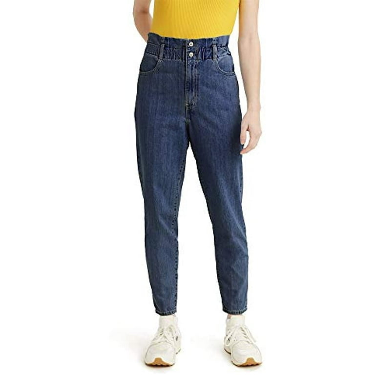 MSRP 70 Levi s Women s High Waisted Paperbag Jeans Blue Size 2 Walmart