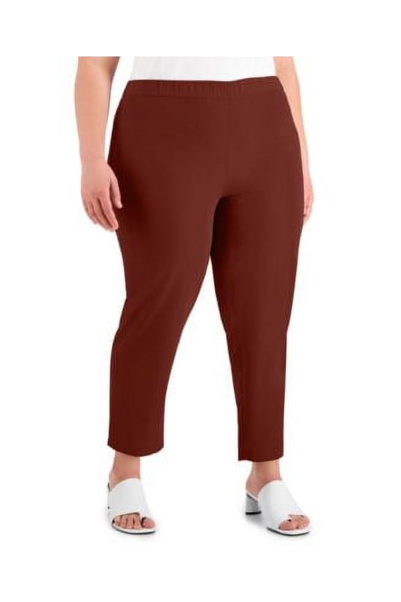 Plus Size Skinny Pants Chocolate Fondant 2X