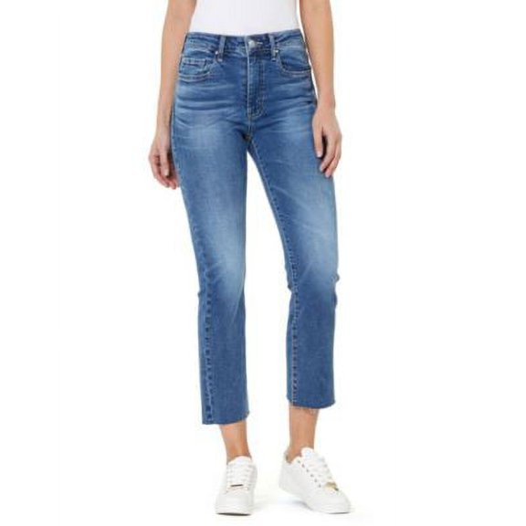 MSRP $79 Numero Cropped High Rise Kick Flare Jeans Size 28