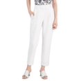 thumbnail image 1 of MSRP $80 Alfani Linen Tapered Leg Pants White Size 8, 1 of 1
