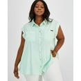 thumbnail image 1 of MSRP $80 Calvin Klein Jeans Women Trendy Plus Size Cuffed-Sleeve Blouse Size 3X, 1 of 4