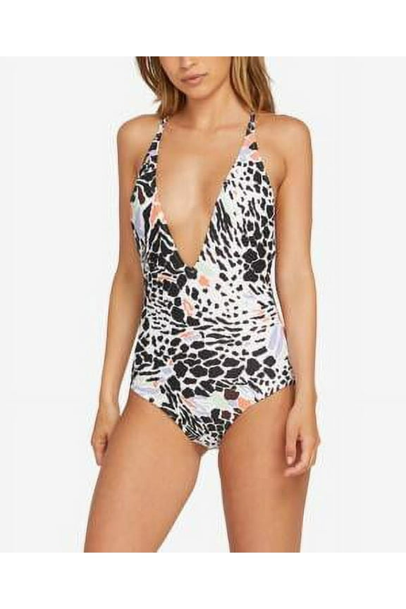 MSRP $84 Volcom Juniors' Are Zoo Ready One-Piece Swimsuit Size XS
