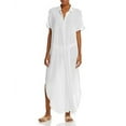 thumbnail image 1 of MSRP $88 Aqua Button Front Maxi Swim Cover-Up Size Small, 1 of 1