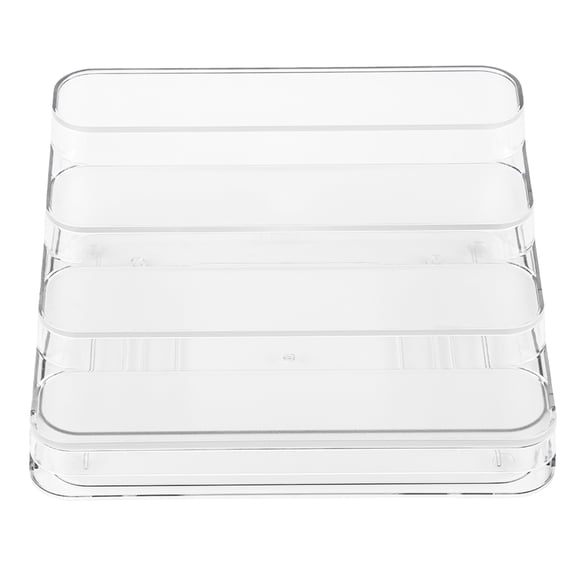Mainstays Clear 4 Tier Spice Rack With Drawer, Ideal for Kitchen Storage and Organization of Spices ansd Countertop Spice Display, Added Drawer for Organization and Storage