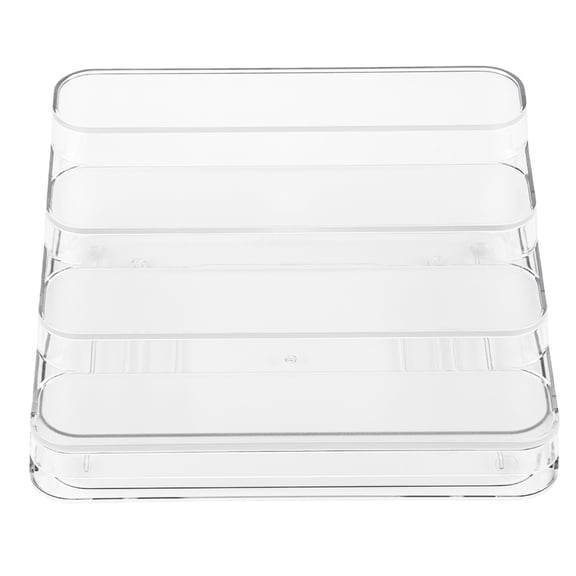 Mainstays Clear 4 Tier Spice Rack With Drawer, Ideal for Kitchen Storage and Organization of Spices ansd Countertop Spice Display, Added Drawer for Organization and Storage
