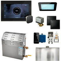 MSSuper1 10kW Steam Shower Unit Package of 240 Volt & 1-Phase with iSteamX Control in Black Polished Nickel (max 339 cubic feet)