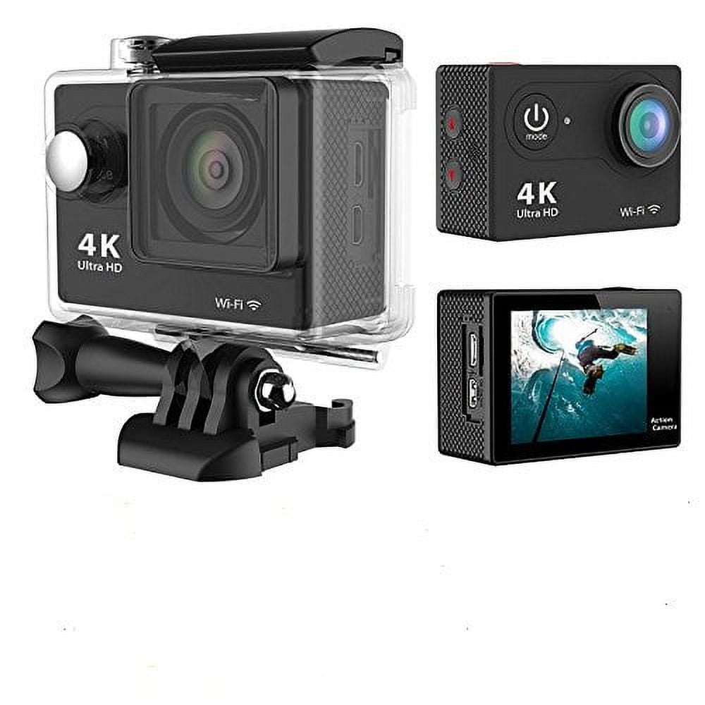 XTU Caméra d'action 5 K 20 MP étanche 40 m WiFi Caméra embarquée avec écran  tactile de deux pouces, 170 ° Ultra grand angle de 170 ° Caméras d'action