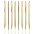 thumbnail image 1 of MSTOKIN Metallic Gold Ballpoint Pens, Slim Design, 0.292 in, Gold Ink, 8 Count, "Pack" 8, 1 of 5