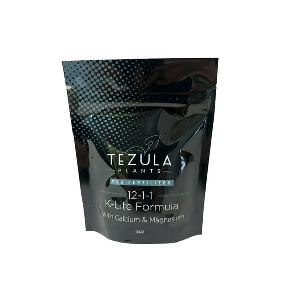 MSU 12-1-1 Fertilizer (K-Lite) With Calcium & Magnesium - Excellent for Orchids, Aroids and Tropicals - Scoop Included - 8oz Bag