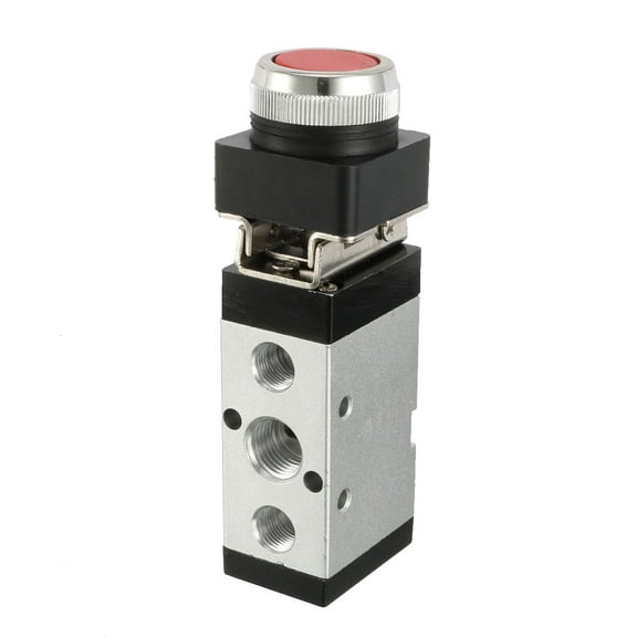 MSV-86522PPL 1/4BSP 5 Way 2 Position Push Button Pneumatic Mechanical Valve