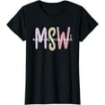 thumbnail image 1 of MSW Appreciation Social Worker Graduation Master's Degree T-Shirt, 1 of 4