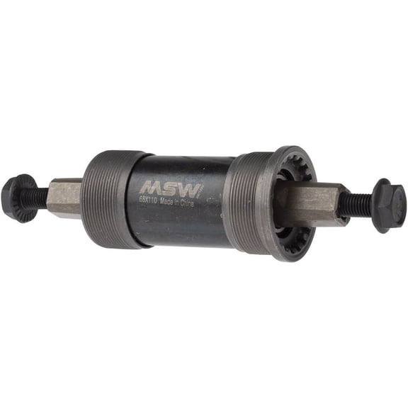 MSW ST100 Square Taper JIS BSA (English) Bottom Bracket 68x110mm Spindle Cranks