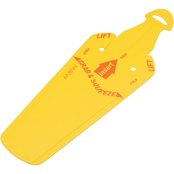 MSW Splashpad Fender - Rear, Yellow
