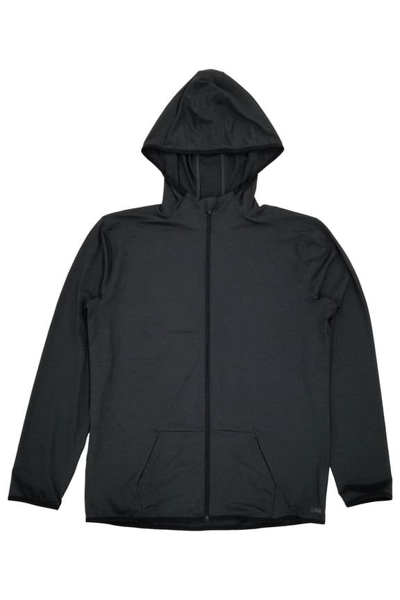 By Michael Strahan Mens Dark Gray Lightweight Zip Hoodie Jacket X-Large