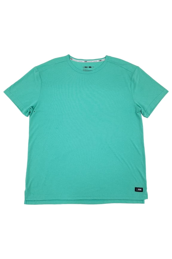 By Michael Strahan Mens Electric Mint Green Premium Mesh T-Shirt Medium
