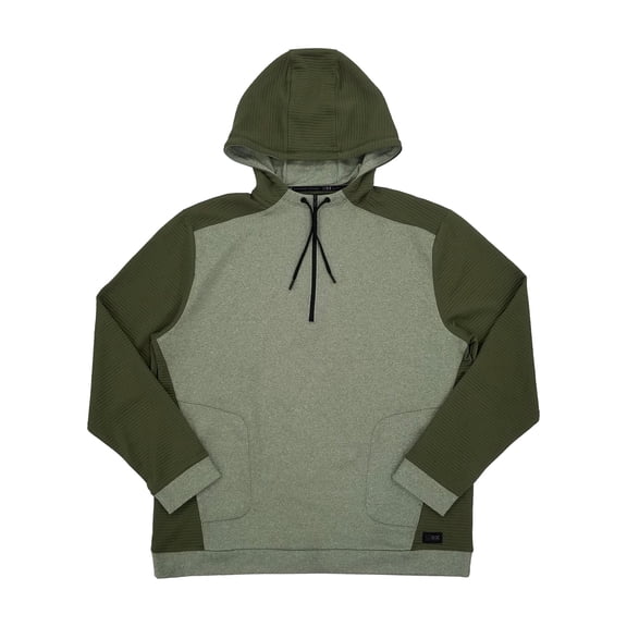 MSX By Michael Strahan Mens Green Premium Ultra Fleece Quarter Zip Hoodie XXL