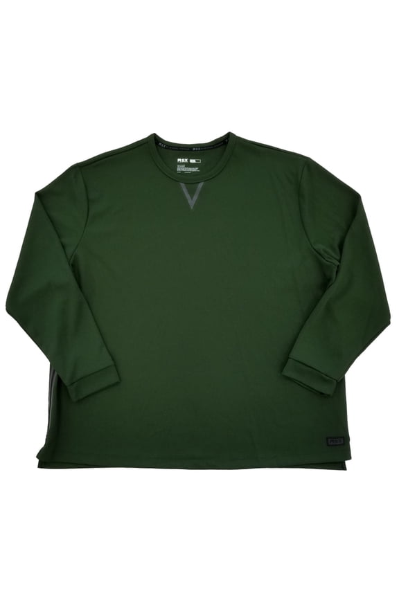 By Michael Strahan Mens Green Ultra Mesh Long Sleeve Shirt XLT