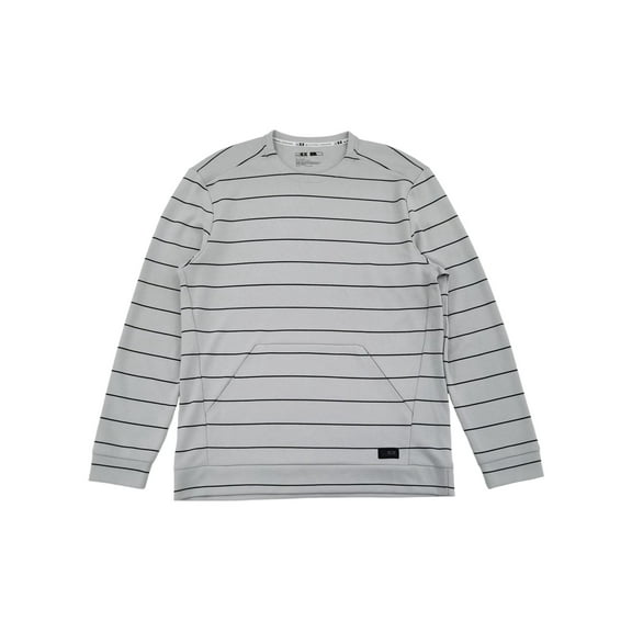 MSX By Michael Strahan Mens High Rise Gray Double Knit Long Sleeve Shirt L