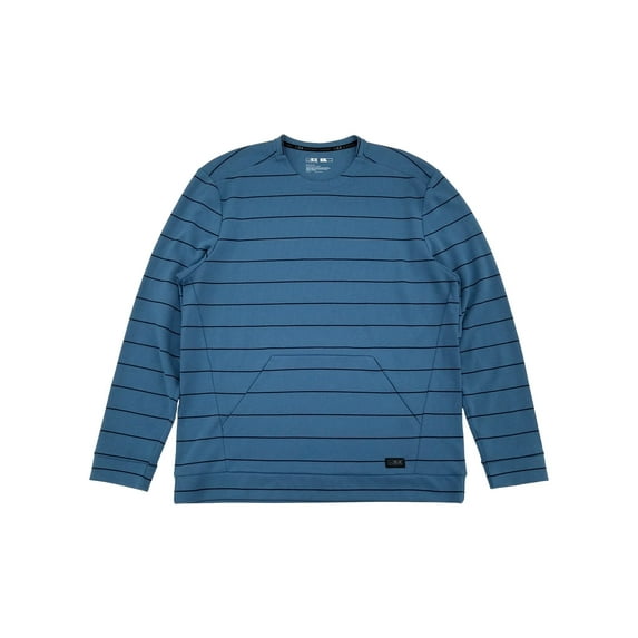 MSX By Michael Strahan Mens Stellar Blue Double Knit Long Sleeve Shirt XXL